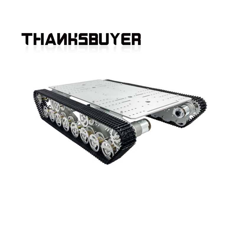 Tracked Robot Chassis - Thanksbuyer prata/preto r3 t800s chassi de