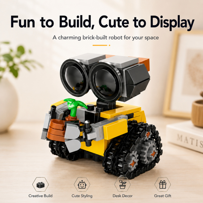 Robot Track - Conjunto de Blocos de Montar Mini