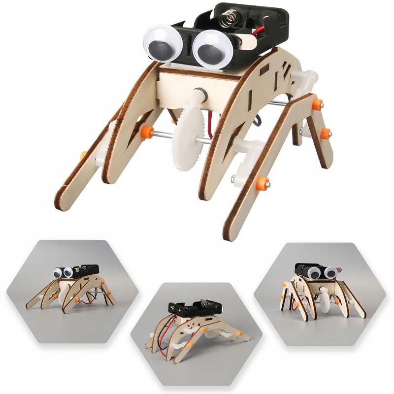 Line Follower Robot - Robô Aranha Andante Feito à Mão