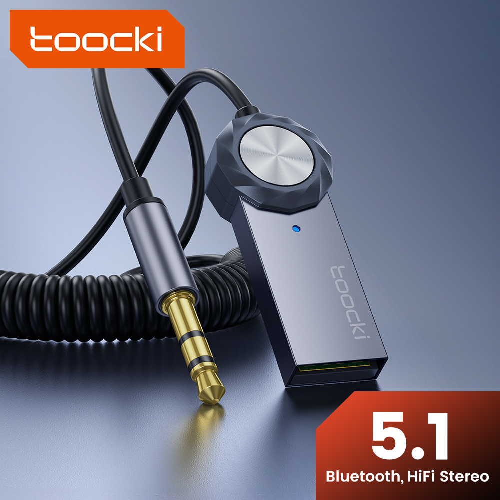 Robot Bluetooth Car - TOOCKI-Adaptador Aux Bluetooth, Transmissor de áudio,