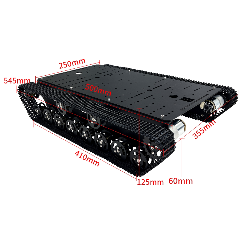 Tracked Robot Chassis - Carro Tanque Programável 4WD T800S UNO