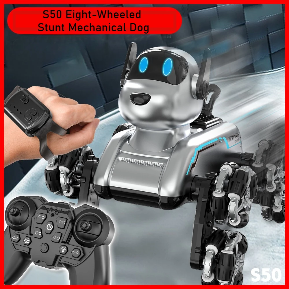 Robot Wheel - S50 robô inteligente cão gesto-sensor forma-mudança