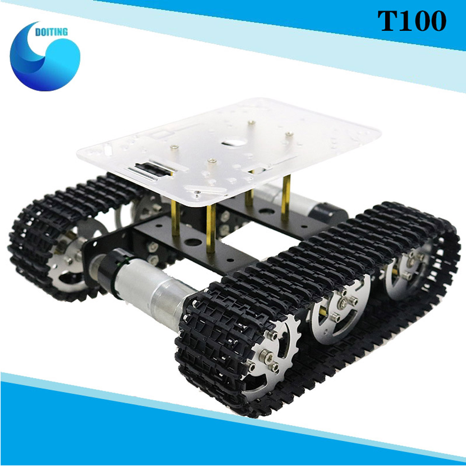 Tracked Robot Chassis - Chassi de carro tanque robô de