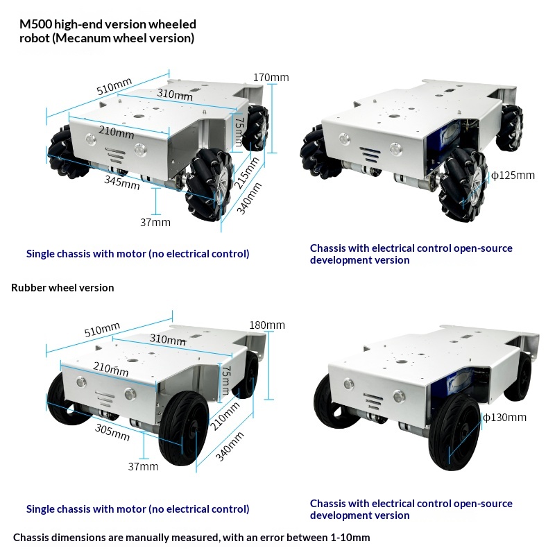 Robô de Quatro Rodas de Alta P - Tracked Robot Chassis avaliação e preço