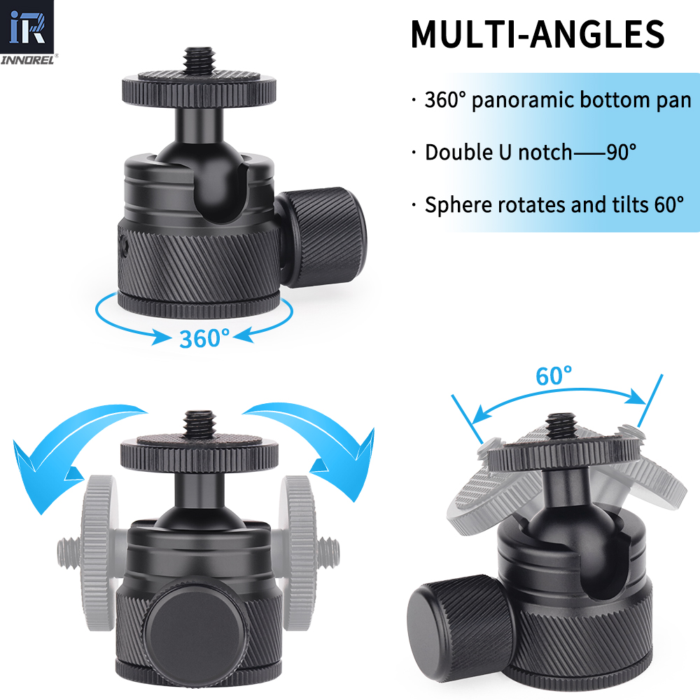 Mini Ball Head-INNOREL C19 CNC - Pan Tilt Bracket avaliação e preço