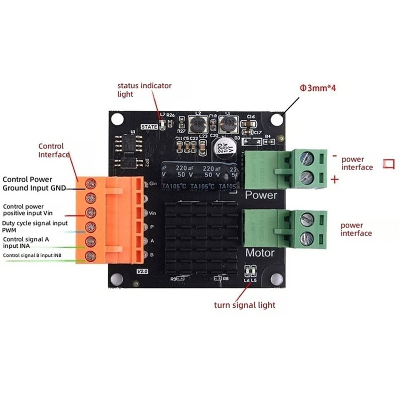 Módulo controlador de motor DC - Dc Motor 12V avaliação e preço