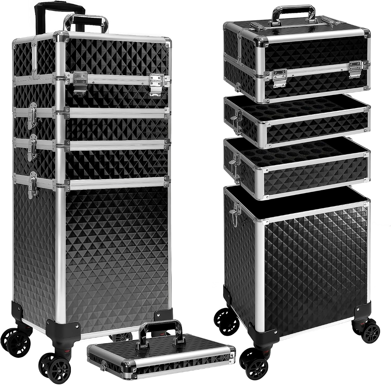 Maleta de Maquiagem com Rodas, - Caster Wheel avaliação e preço