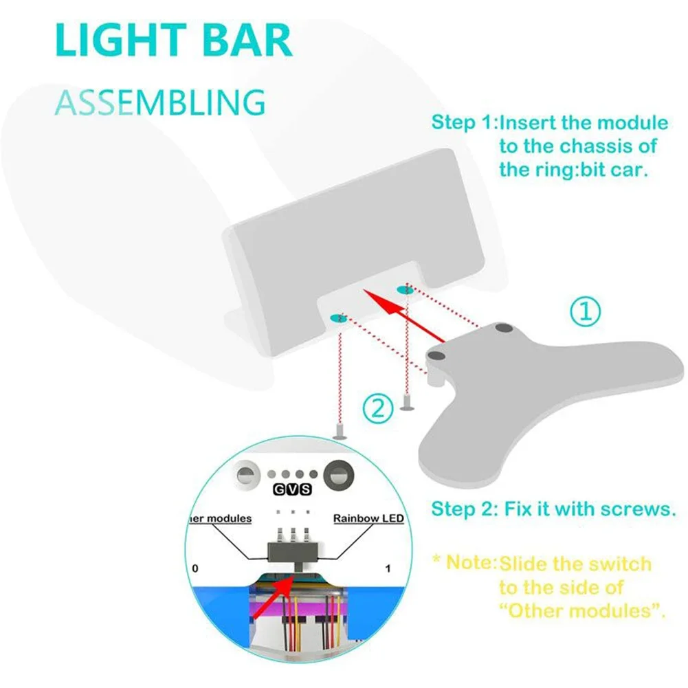Barra de luz LED para crianças - Microbit Robot avaliação e preço