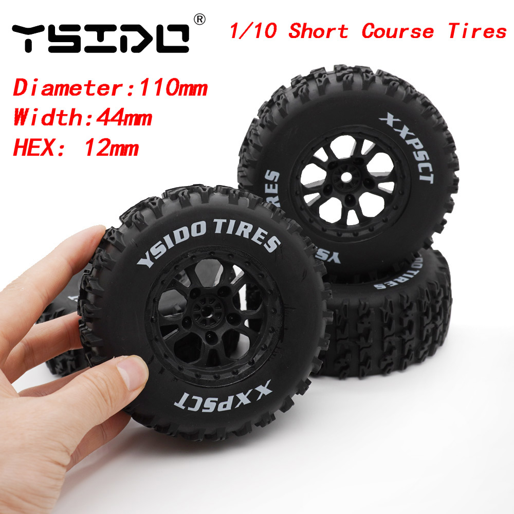 Ysido 4 peças 110mm 1/10 pneus - Omni Wheel avaliação e preço