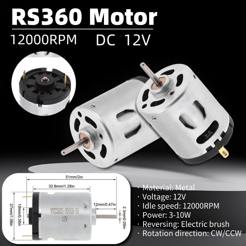 Motor RS360 12000RPM Motor min - Dc Motor avaliação e preço