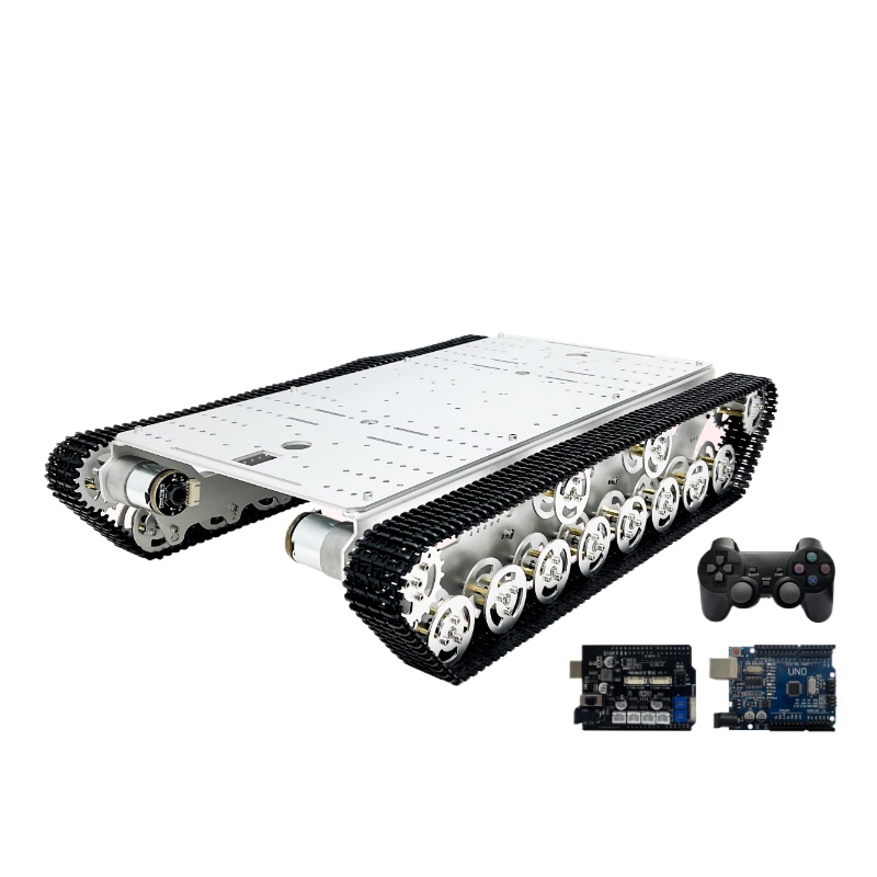 Carro Tanque Programável 4WD T - Tracked Robot Chassis avaliação e preço
