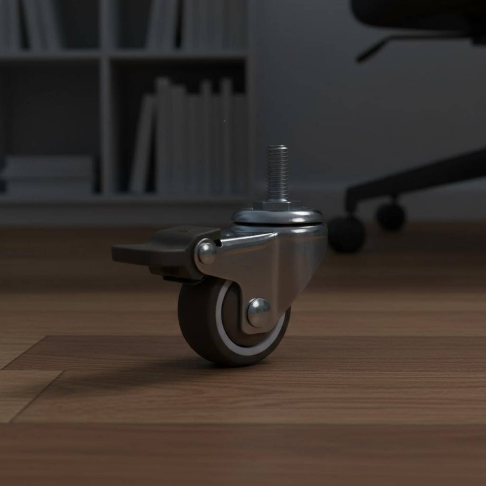 Roda giratória com haste rosca - Caster Wheel avaliação e preço