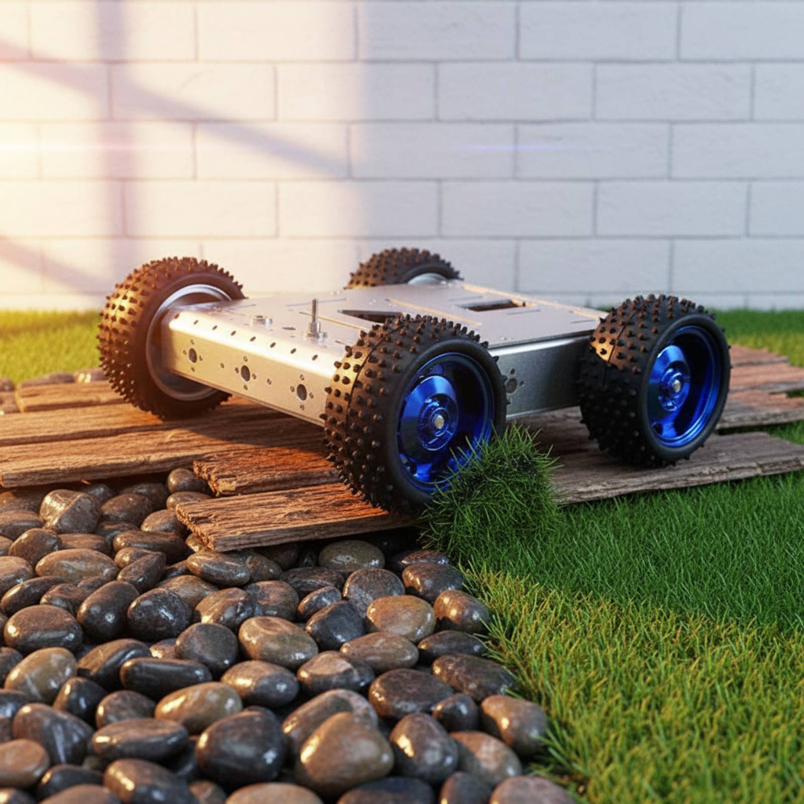 Chassi de Carro Inteligente 4W - Robot Wheel avaliação e preço