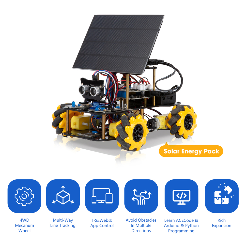 Kit de carro de energia solar  - Microbit Robot avaliação e preço