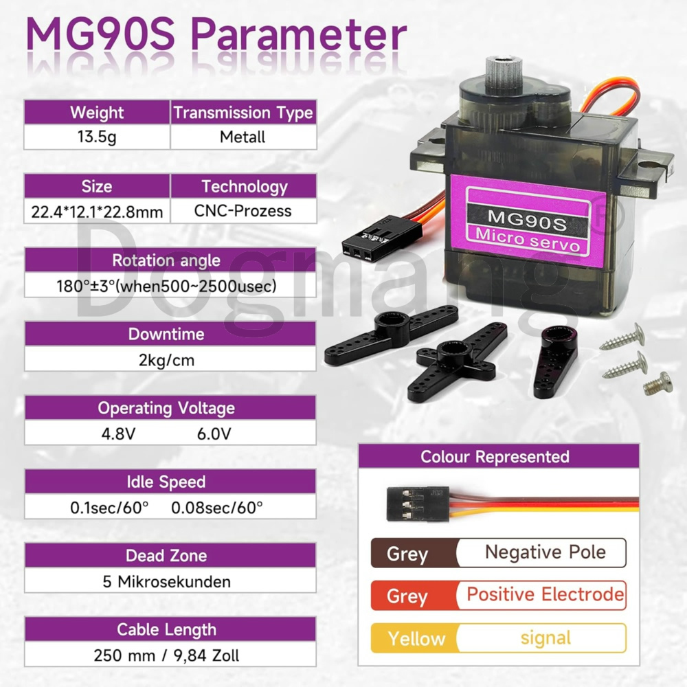 Mg90s servo 1/2/4/10/20/50 peç - Sg90 Servo avaliação e preço