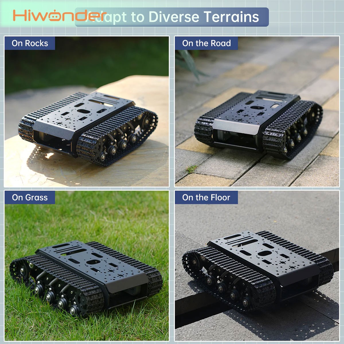 Chassi de Robô Tanque Hiwonder - Tracked Robot Chassis avaliação e preço